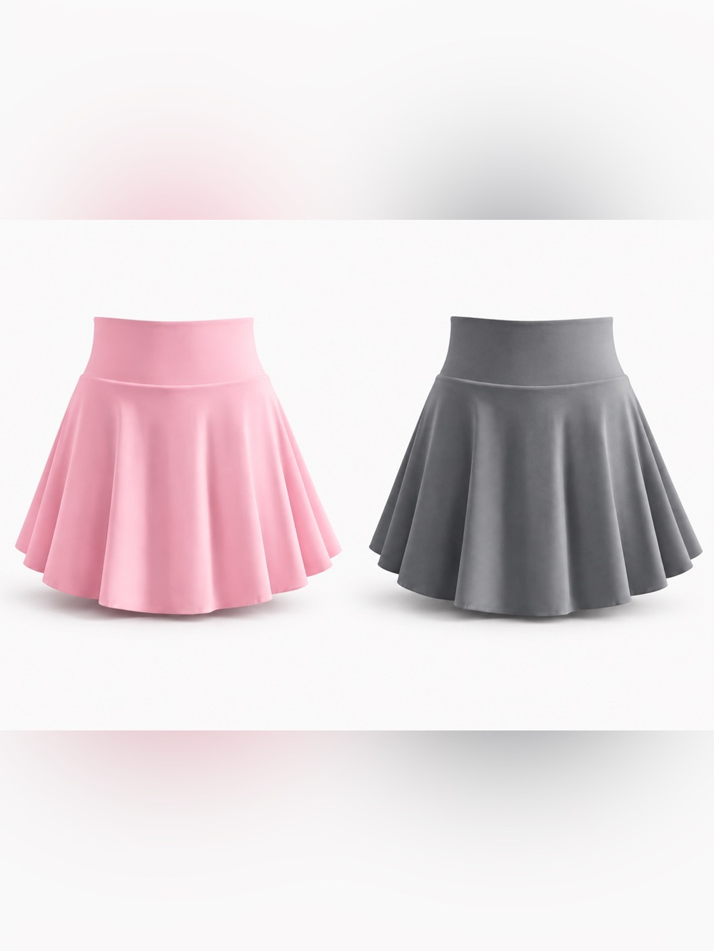 2Pc BUNDLE Athletic Skater Skirt Bundle Pink & Gray Hidden Pocket | SIZE SMALL🩶💕